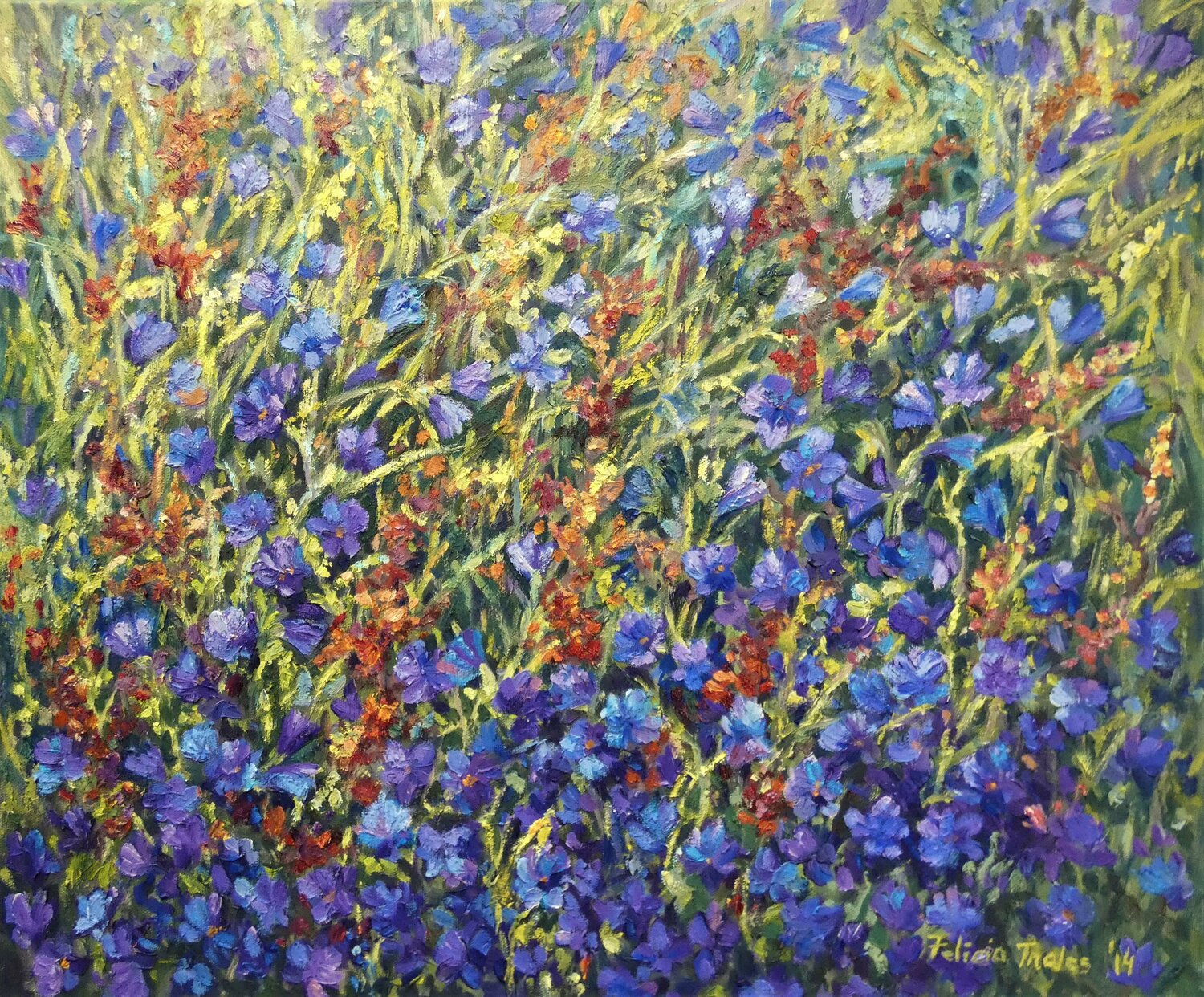 Wild Flowers Felicia Trales Original painting for sale