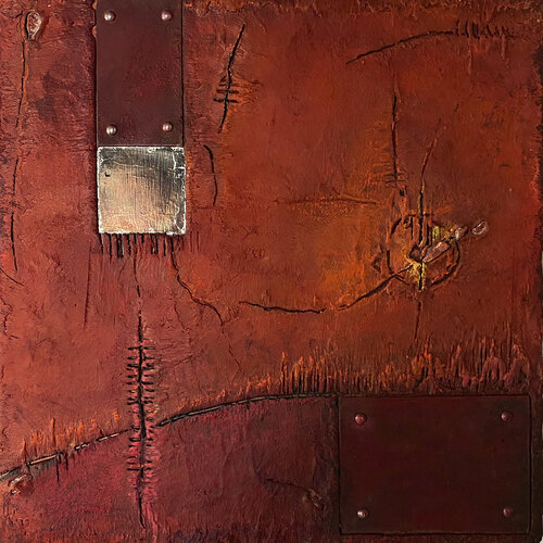 O.T. - Universum, Mischtechnik auf Holz by Rudi Eckerle, Painting for Sale on Select