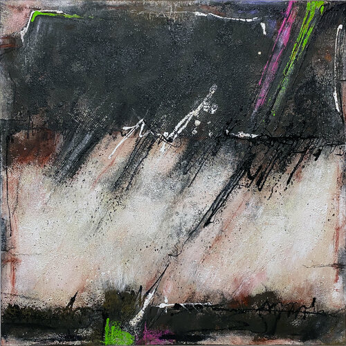 O.T. Natur / Strukturen - Dunkelheit und Licht by Rudi Eckerle, Painting for Sale on Select