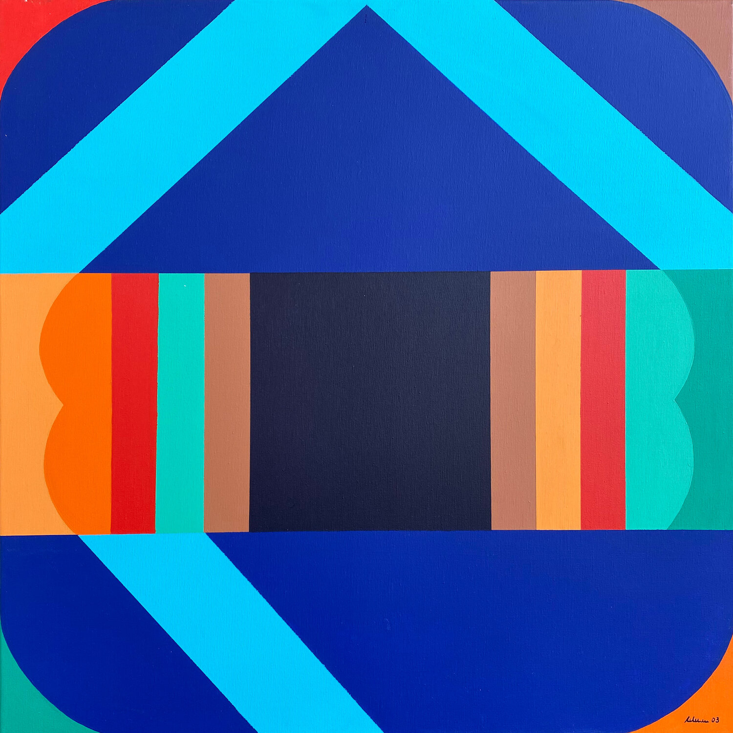 Color Field 1 Rudi Eckerle Original painting for sale