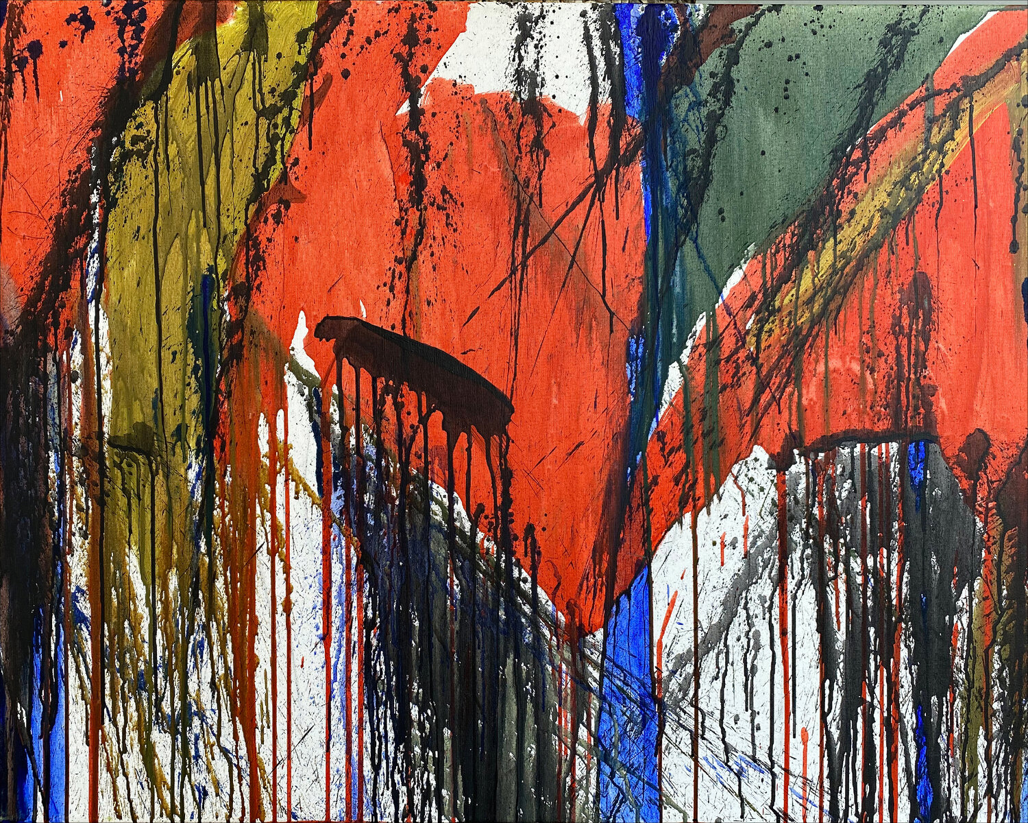 Farbfeldmalerei 3 Rudi Eckerle Original painting for sale