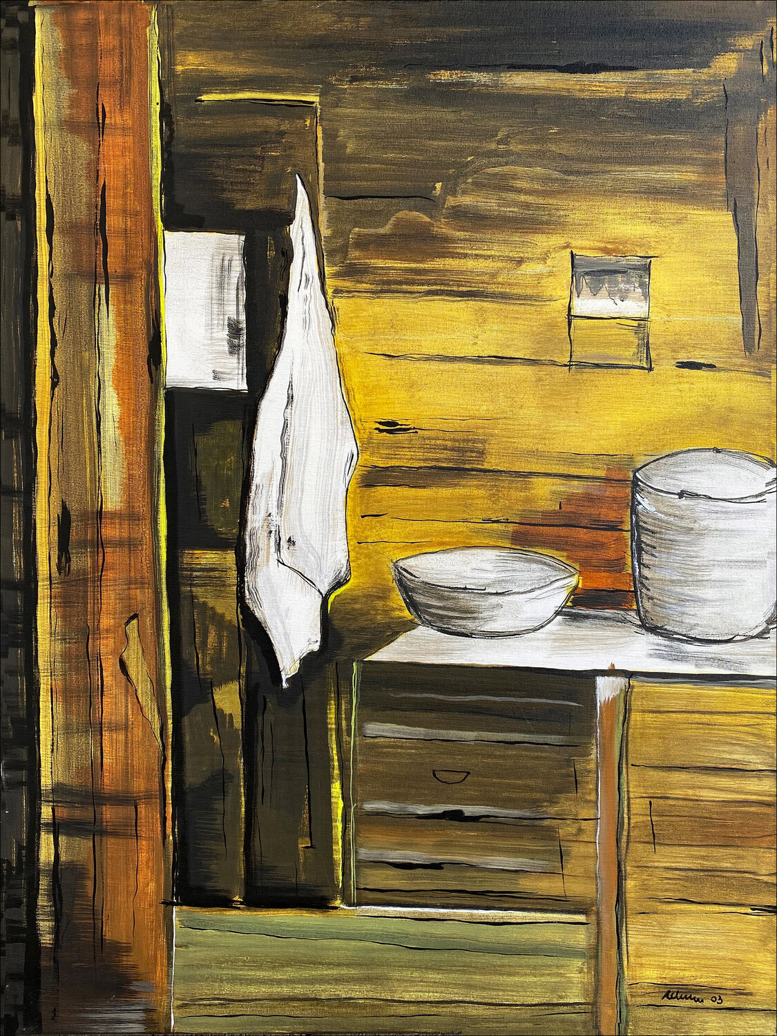Alte Stube Rudi Eckerle Original painting for sale