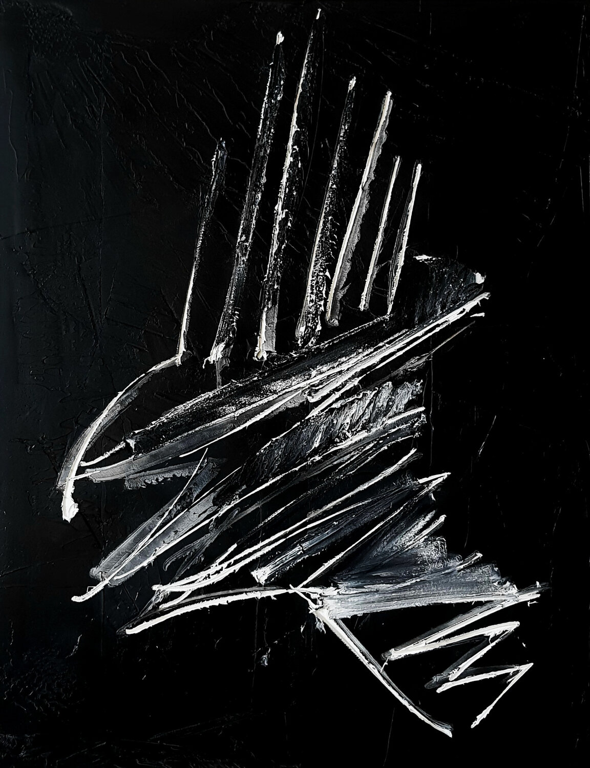''White stripes'' Gustavs Filipsons Original painting for sale