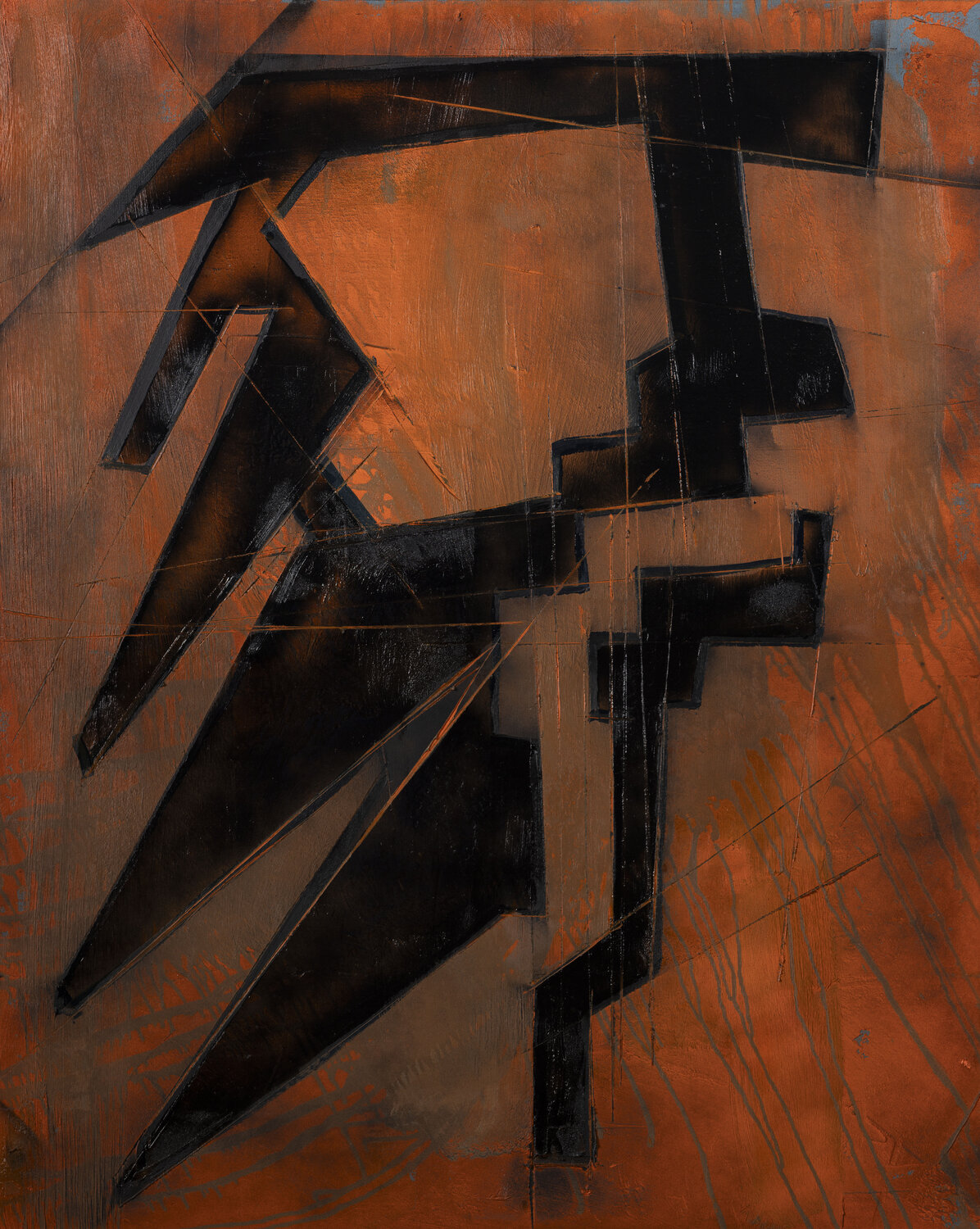 ''Orange'' Gustavs Filipsons Original painting for sale