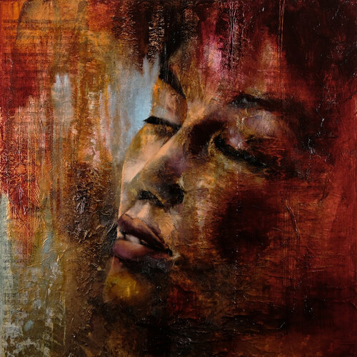 Andante con moto - Liebe zur Musik by Annette Schmucker, Painting for Sale on Select