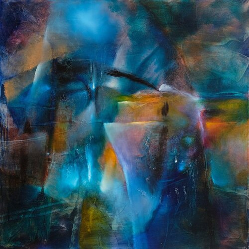 Winternacht by Annette Schmucker, Painting for Sale on Select