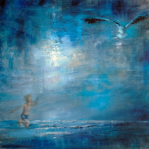 Fliegen - Flying by Annette Schmucker, Painting for Sale on Select