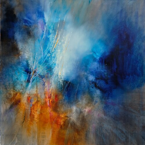 Frühling im Eistobel - Springtime in ice by Annette Schmucker, Painting for Sale on Select