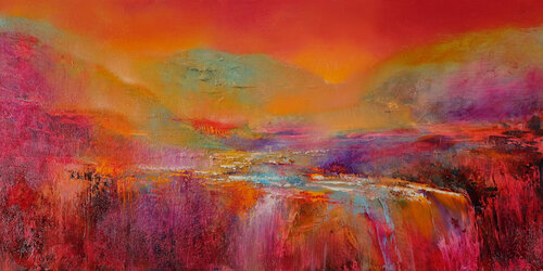 Die Hochebene by Annette Schmucker, Painting for Sale on Select