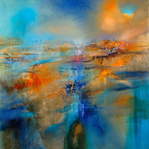 Horizont by Annette Schmucker, Painting for Sale on Select