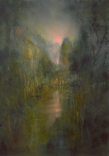 Das Geheimnis - the secret by Annette Schmucker, Painting for Sale on Select