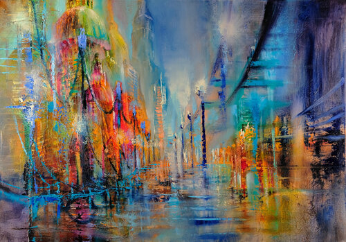 Die Reise - the journey by Annette Schmucker, Painting for Sale on Select