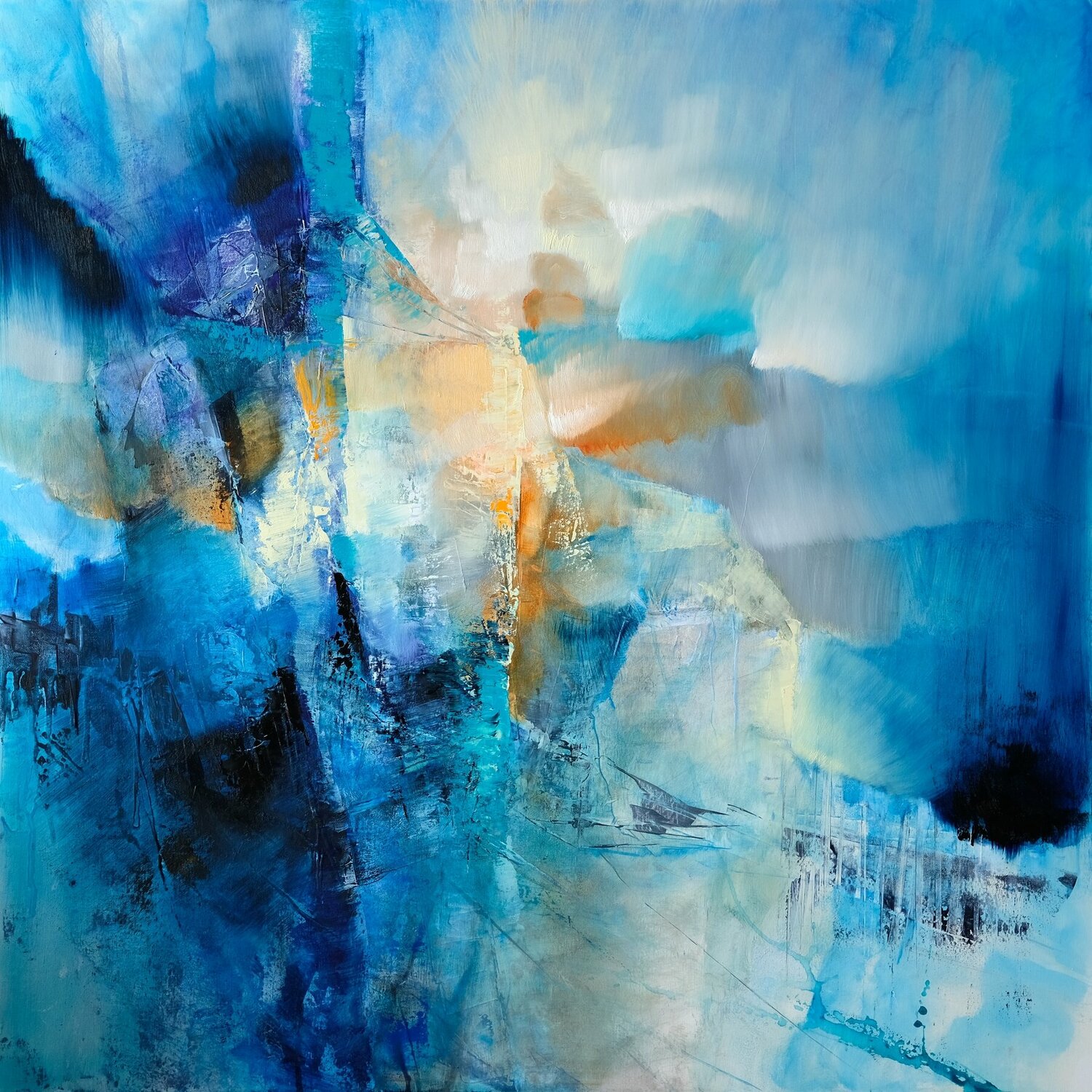 Frühling klopft an Annette Schmucker Original painting for sale