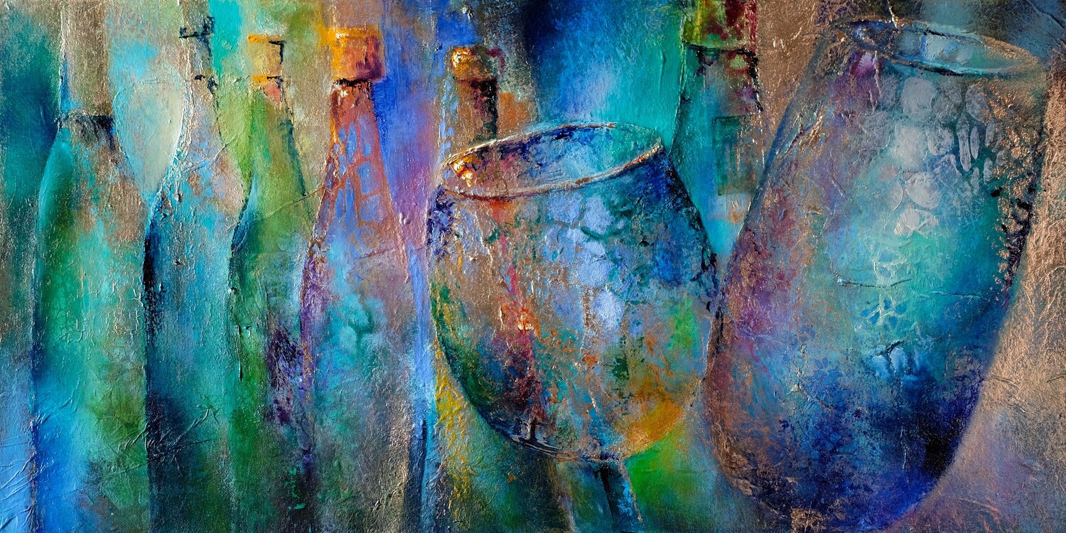 Farbenfreude Annette Schmucker Original painting for sale