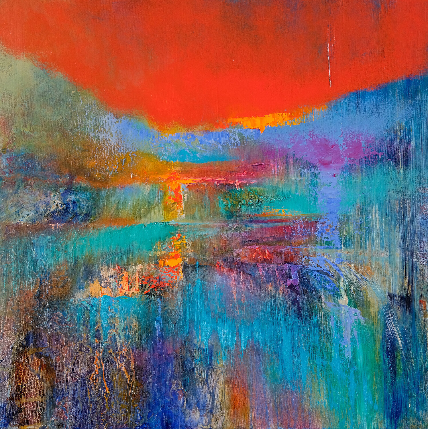 Licht am Horizont Annette Schmucker Original painting for sale