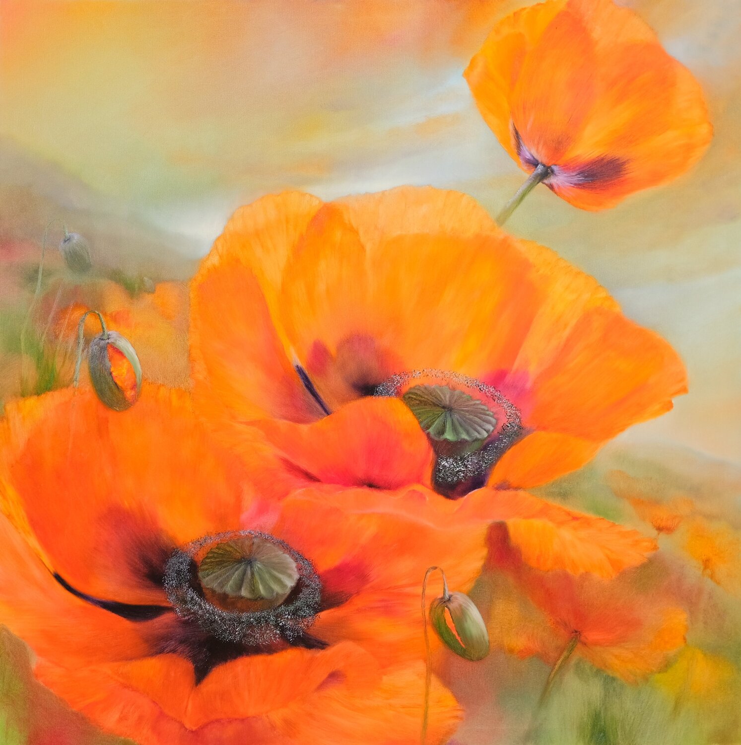 Tröstliche Aussichten - Comforting prospects Annette Schmucker Original painting for sale