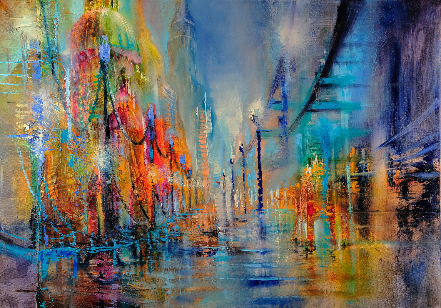 Die Reise - the journey Annette Schmucker Original painting for sale