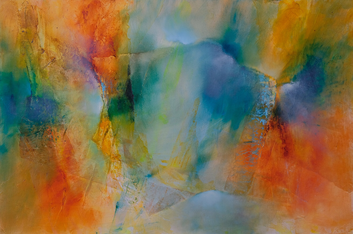 Floating Annette Schmucker Original painting for sale