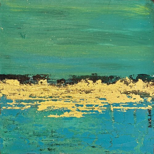 La mer d’emeraude by Brigitte Dravet, Painting for Sale on Select