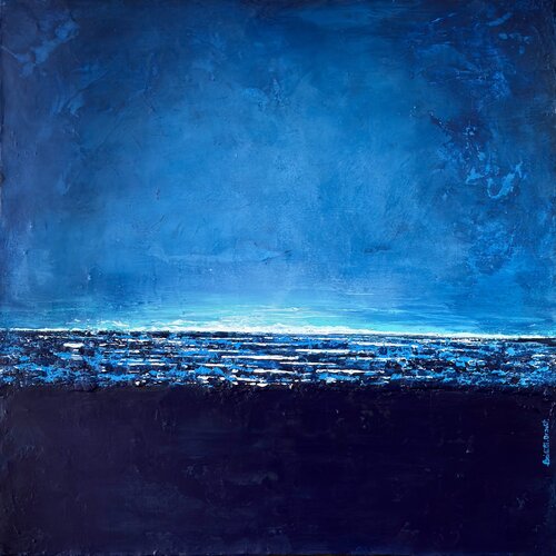Blue light by Brigitte Dravet, Painting for Sale on Select