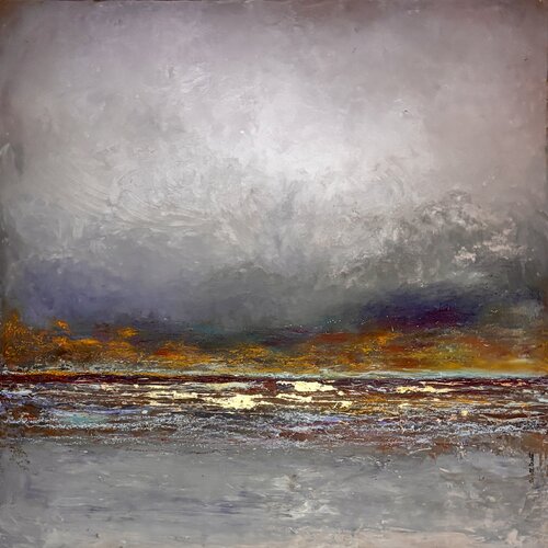Behind the fog by Brigitte Dravet, Painting for Sale on Select