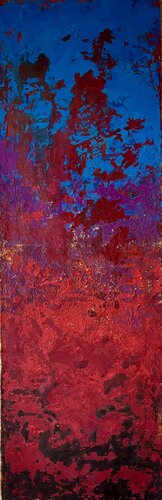 Purple rain by Brigitte Dravet, Painting for Sale on Select