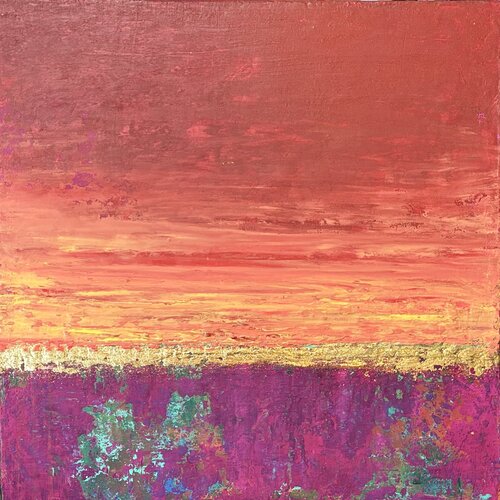 Sunset lover von Brigitte Dravet, Malerei kaufen auf Select