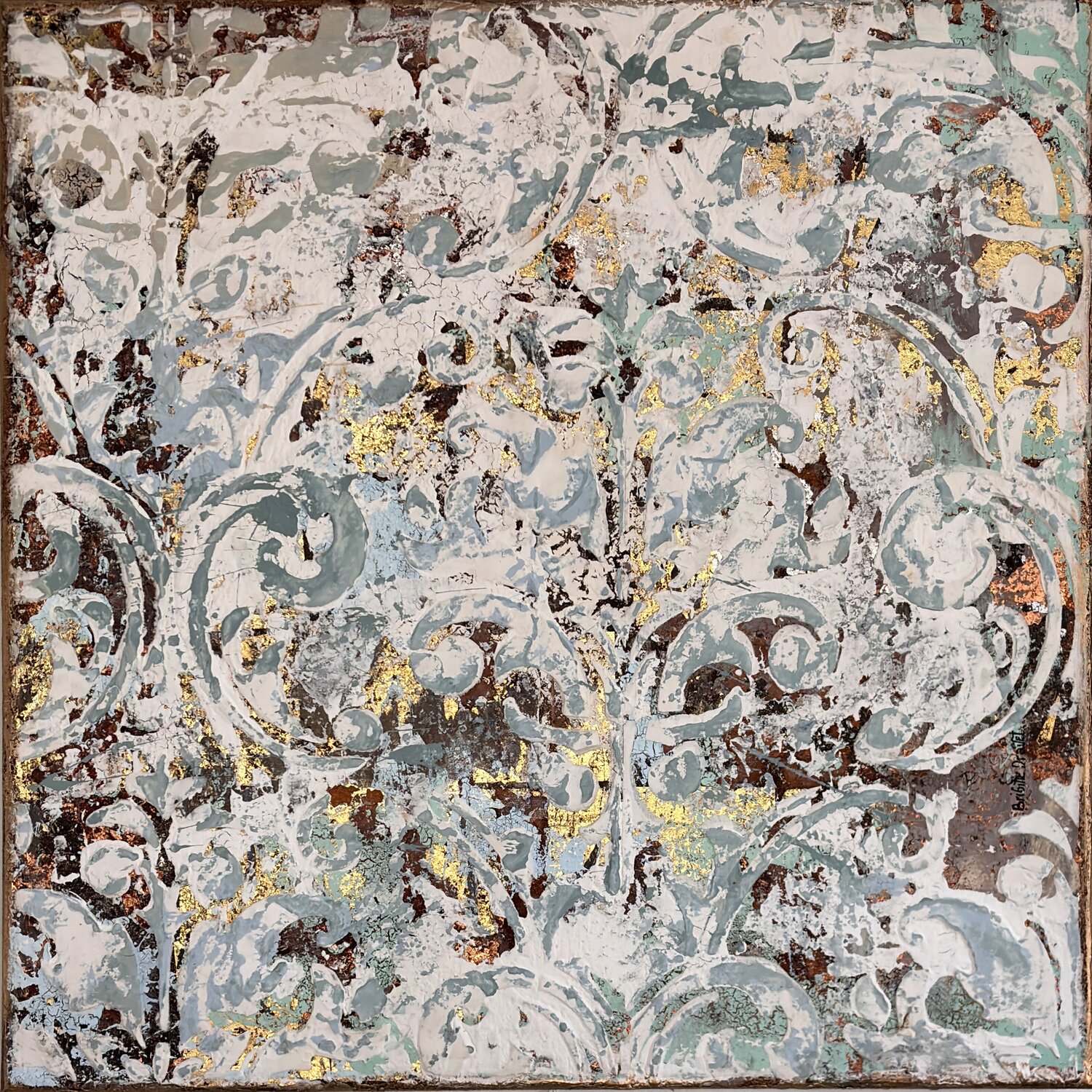 "Les Couches de la Vie" Brigitte Dravet Original painting for sale