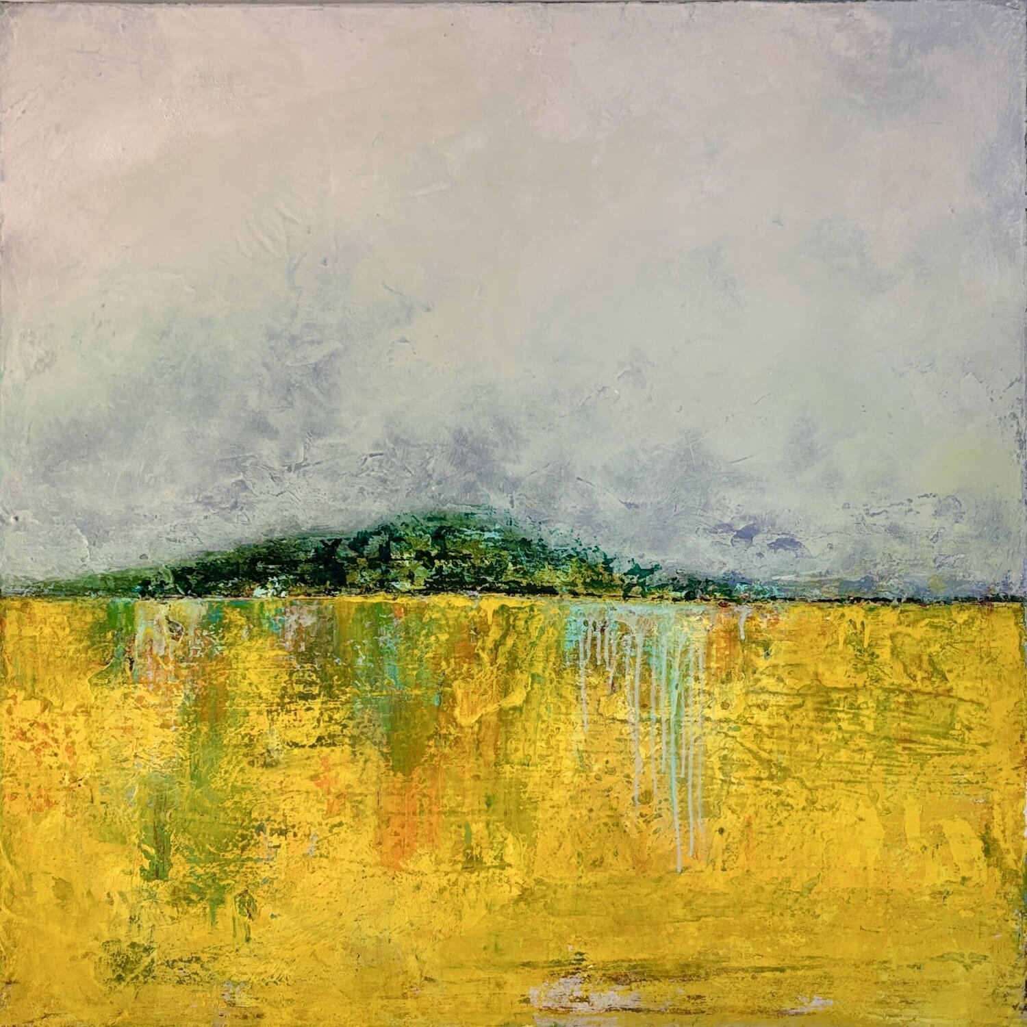 Symphonie en jaune Brigitte Dravet Original painting for sale