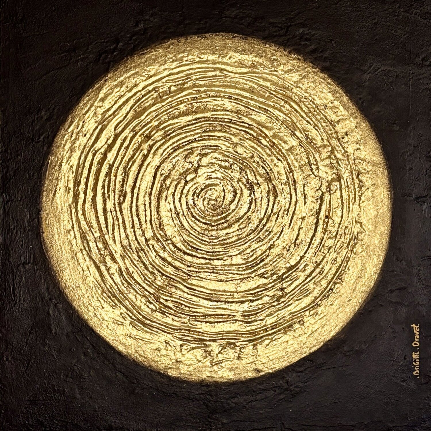 J'ai demandé. à la lune Brigitte Dravet Original painting for sale