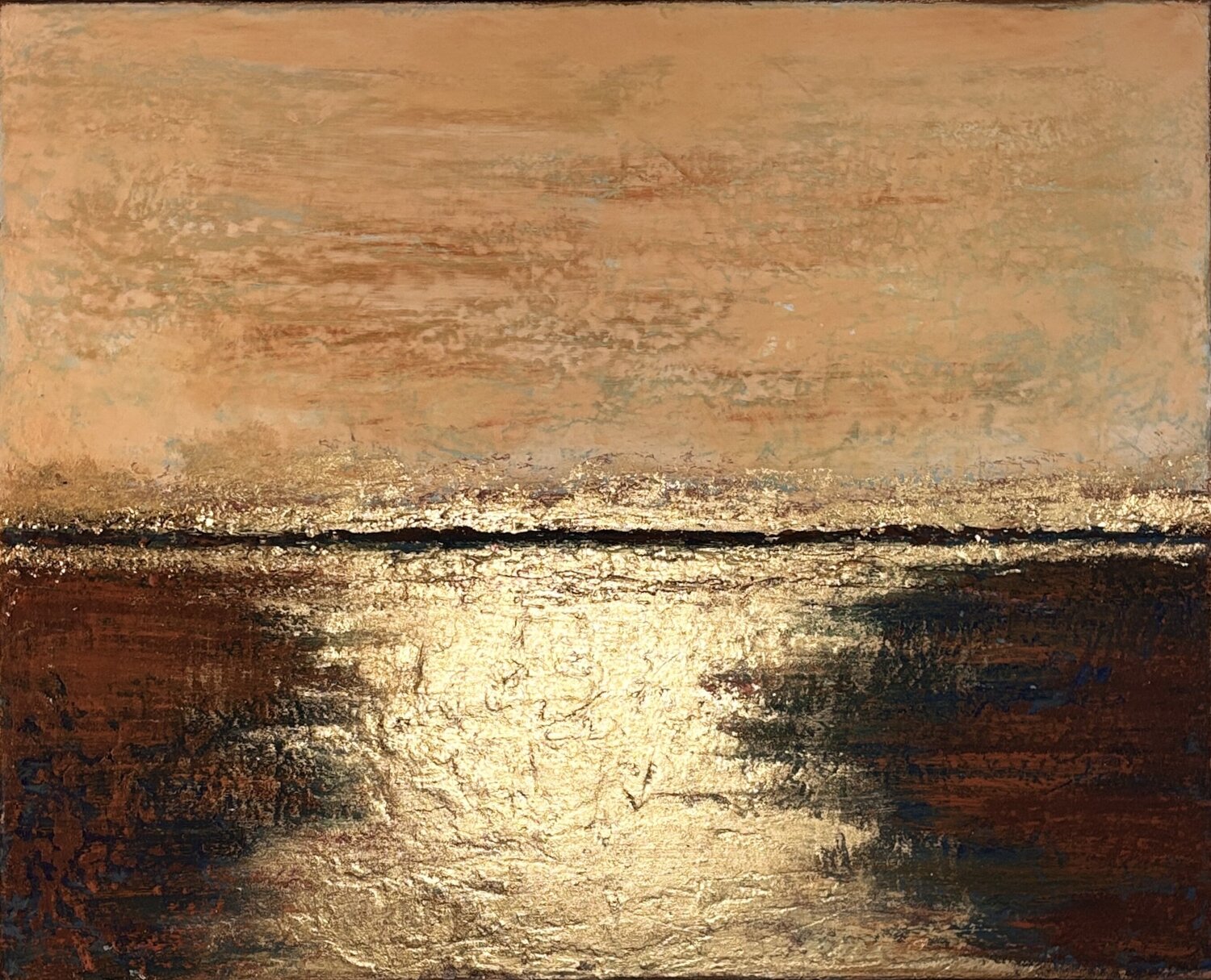 Setting sun Brigitte Dravet Original painting for sale