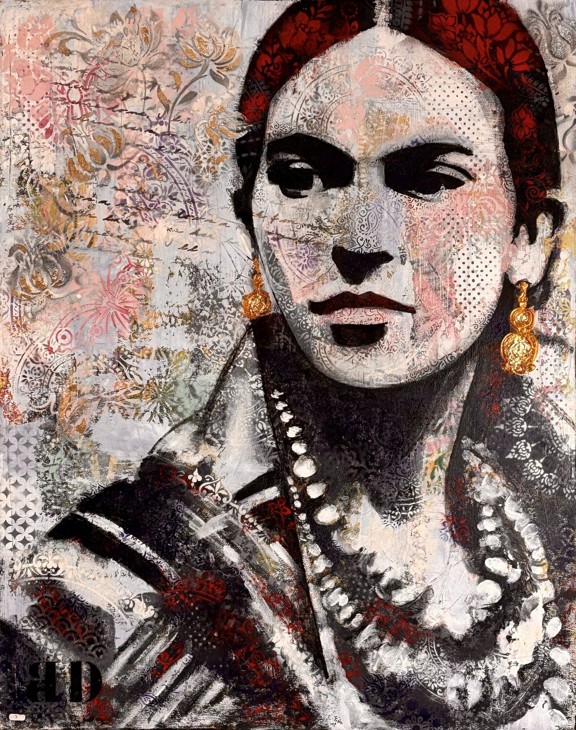 Lady's Frida Brigitte Dravet Original painting for sale
