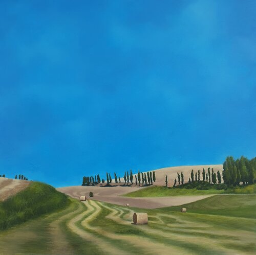 Campagna Toscana,  Nugola- estate 2023 by Elisa Spagnoli, Painting for Sale on Select