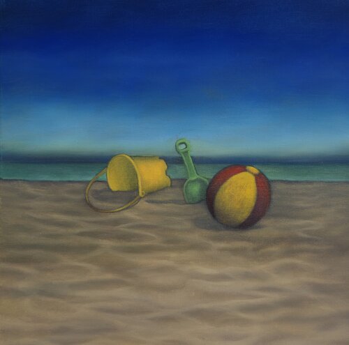La spiaggia by Elisa Spagnoli, Painting for Sale on Select