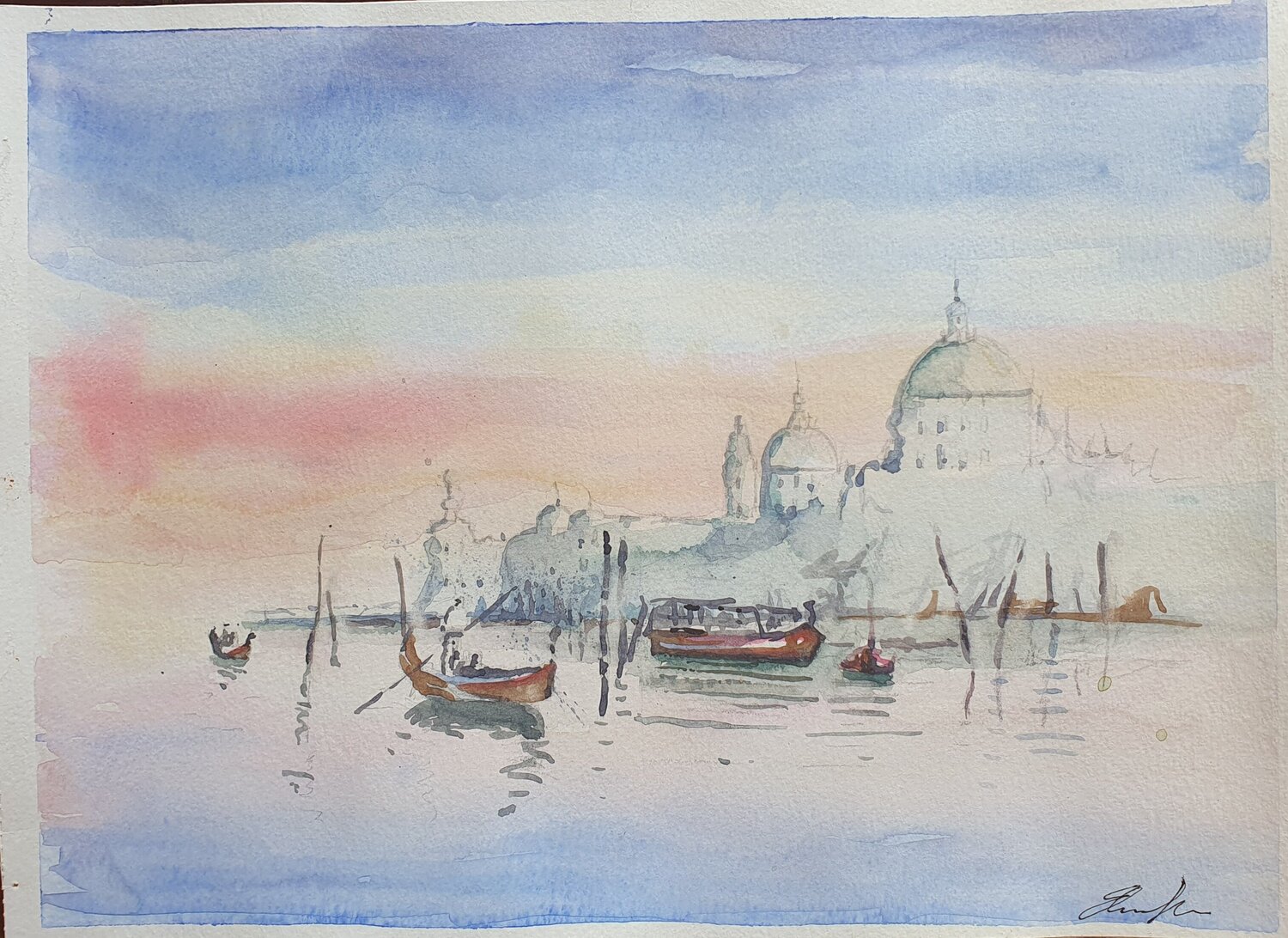Scorcio di Venezia Elisa Spagnoli Original painting for sale