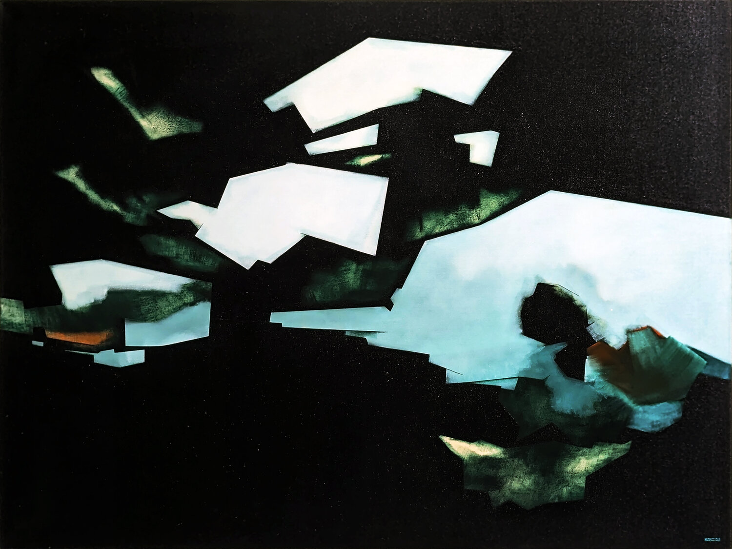 LE.COULOIR.D'ORION.ou.M42 Franck Muracciole Original painting for sale