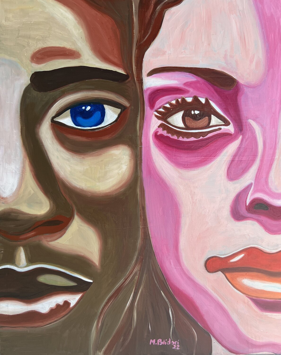 Eyes Symphony Mathilde Polidori Original painting for sale