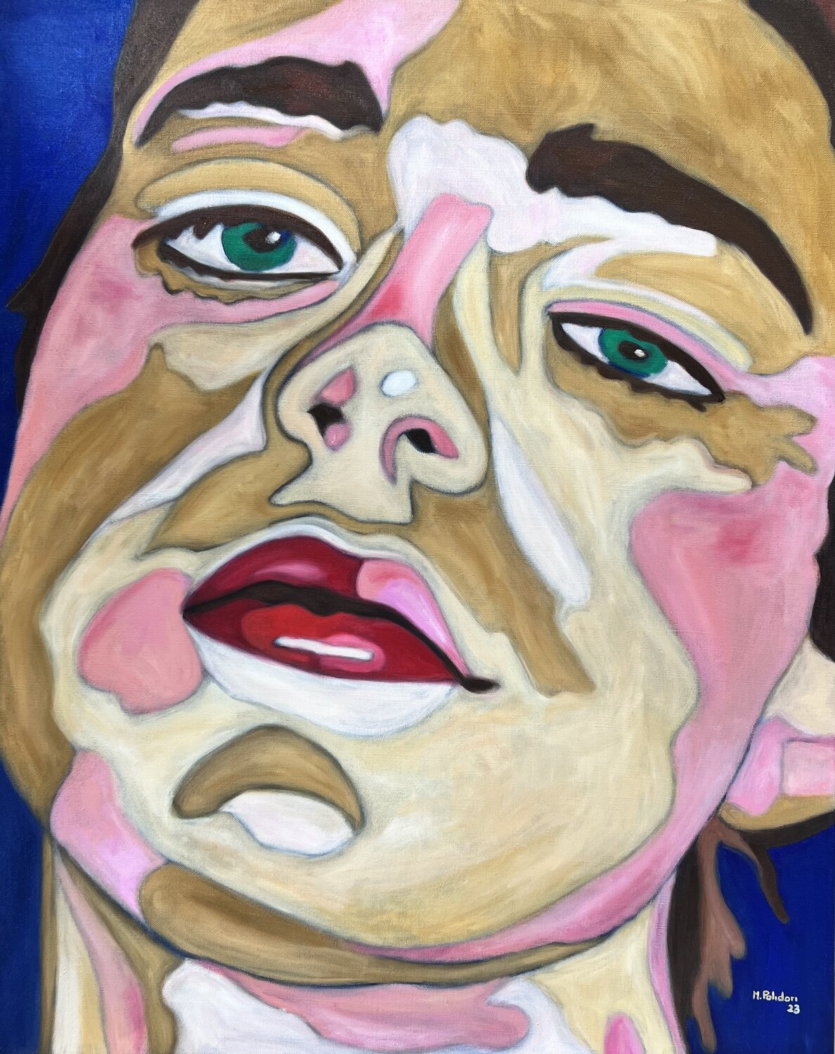 Velours#3 Mathilde Polidori Original painting for sale