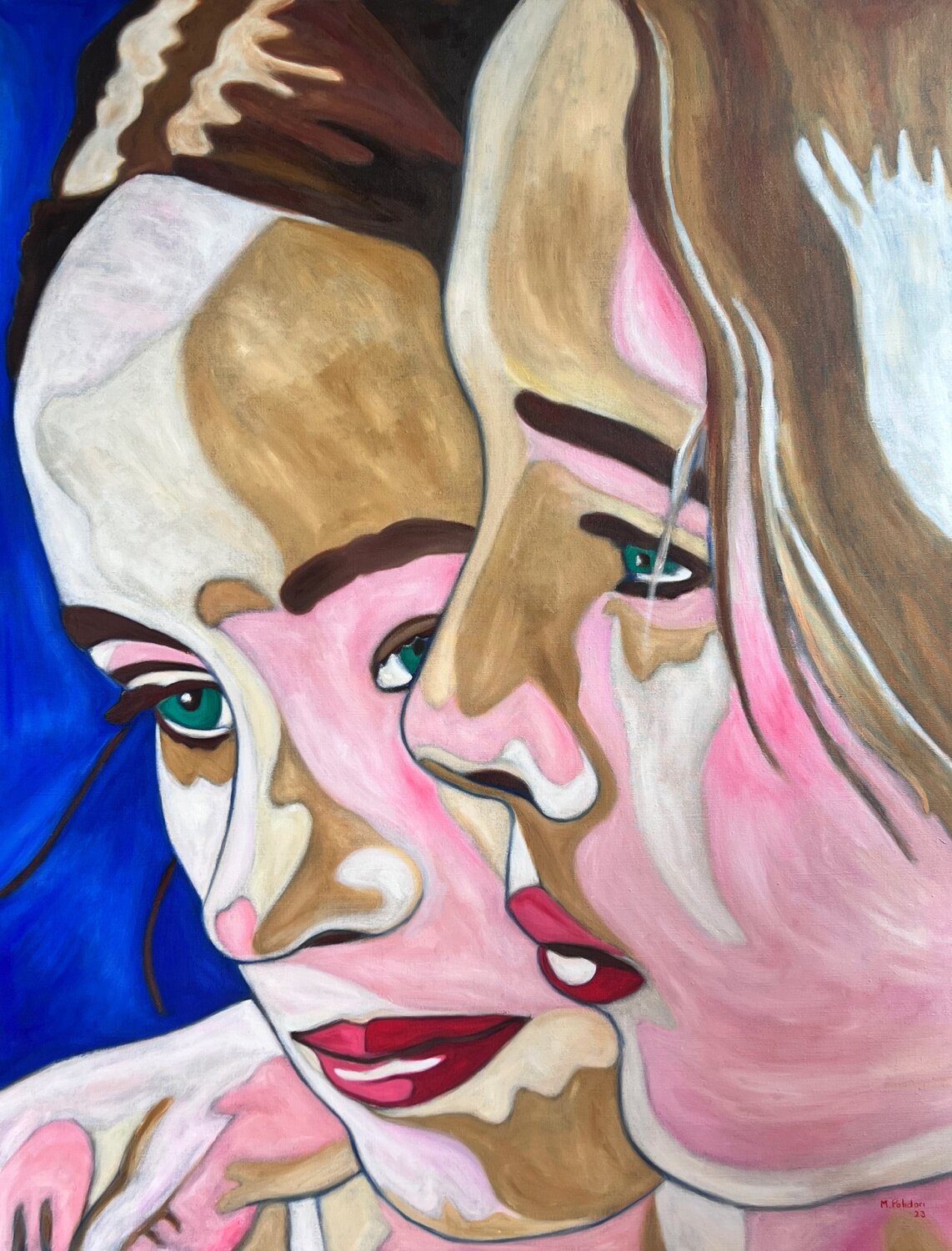 Velours#4 Mathilde Polidori Original painting for sale