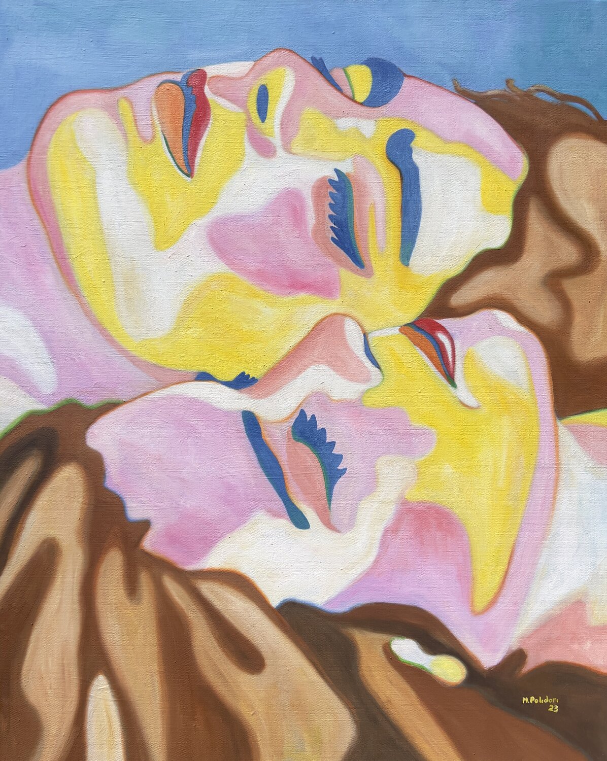 Printemps suspendu #1,La Sieste Mathilde Polidori Original painting for sale