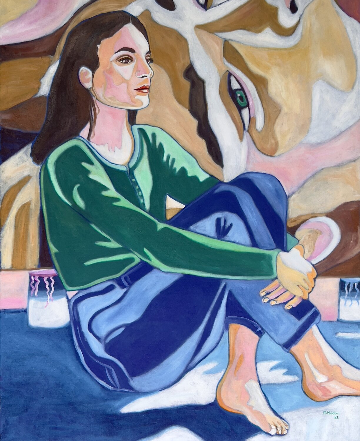 Changement d'heure #1 Mathilde Polidori Original painting for sale