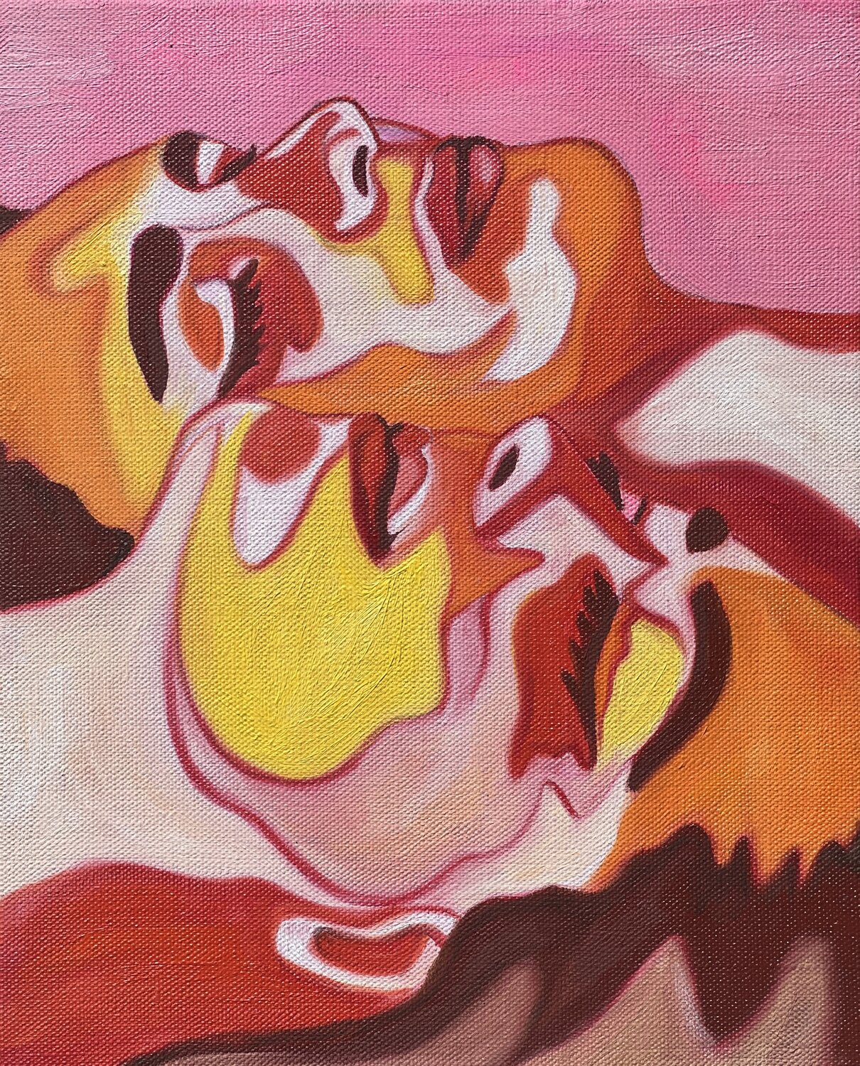 Summer meditation Mathilde Polidori Original painting for sale