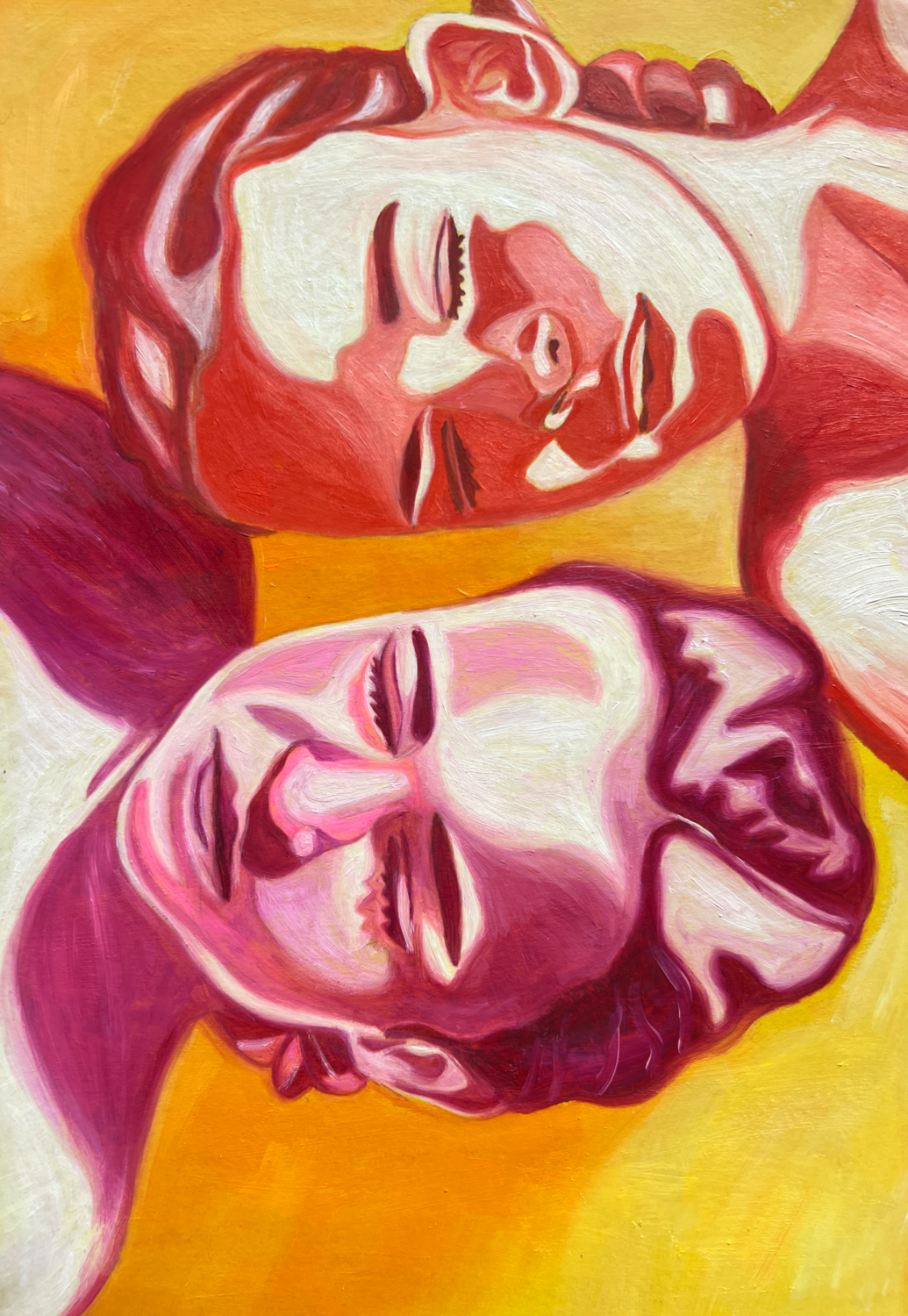 Doux Soeurs #2 Mathilde Polidori Original painting for sale