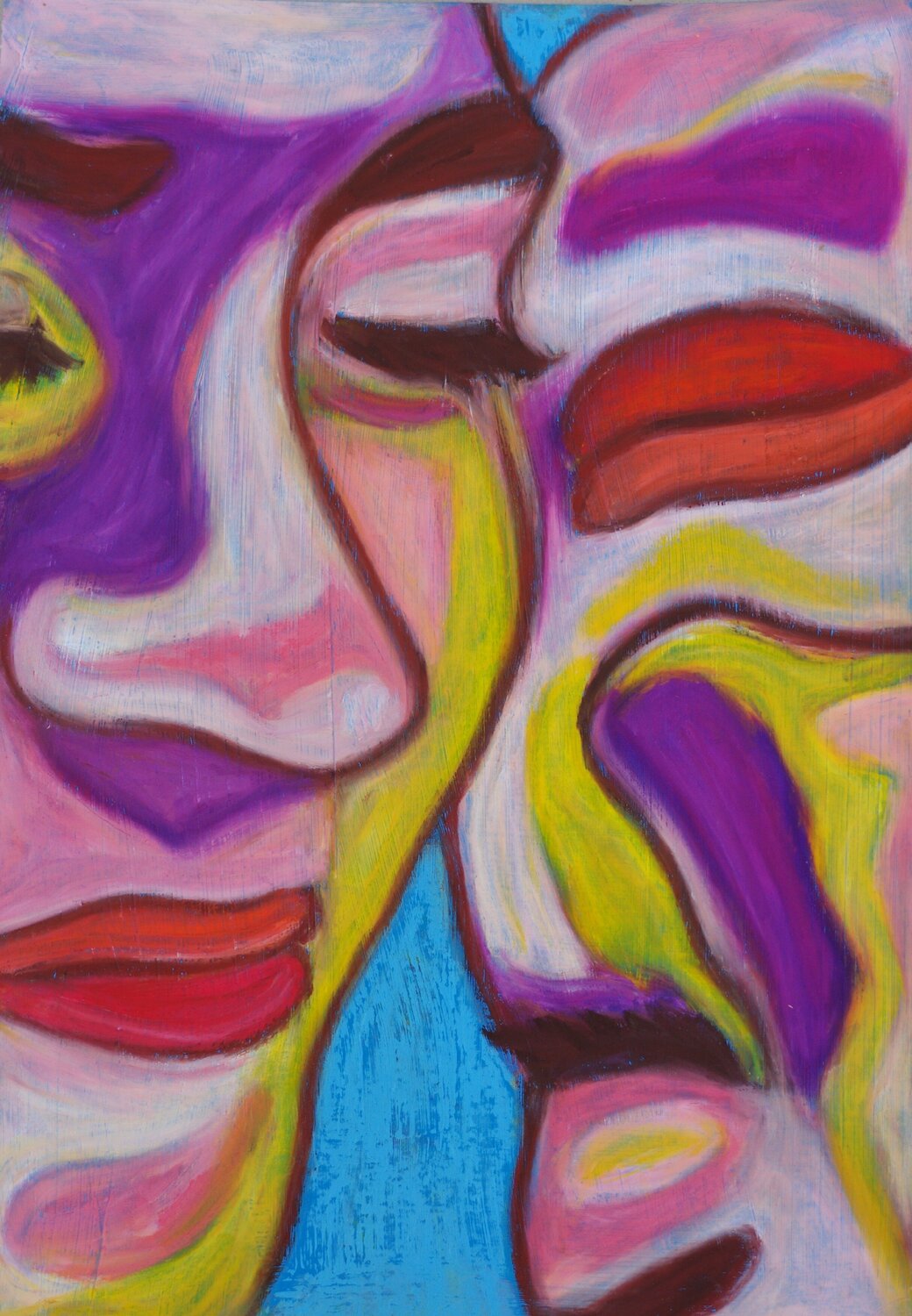 Purple nap Mathilde Polidori Original painting for sale