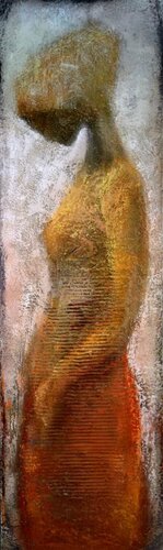 Unsicher und schüchtern by Eva Vogt, Painting for Sale on Select