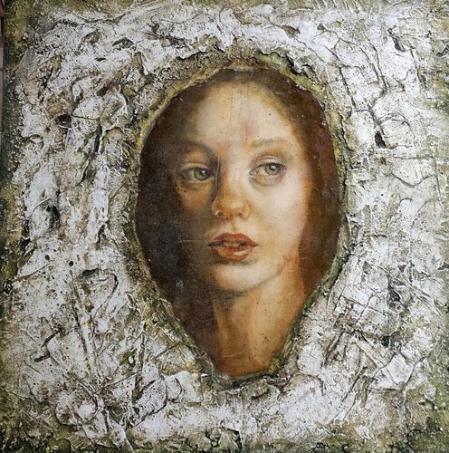 Spiegelbild by Eva Vogt, Painting for Sale on Select