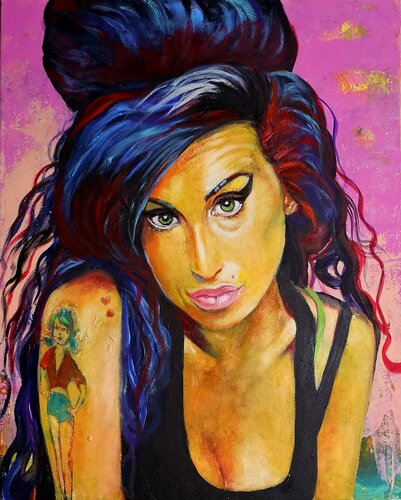 Amy Winehouse by Eva Vogt, Painting for Sale on Select