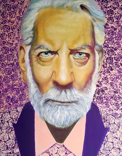Donald Sutherland by Eva Vogt, Painting for Sale on Select