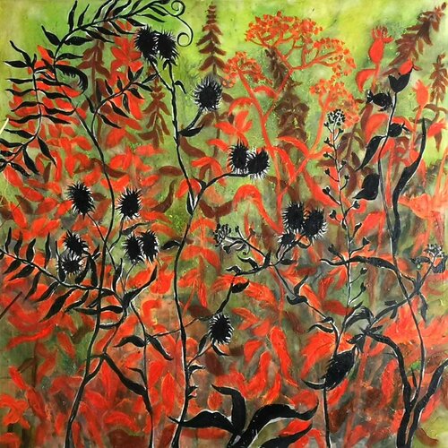 Blumenwiese by Eva Vogt, Painting for Sale on Select