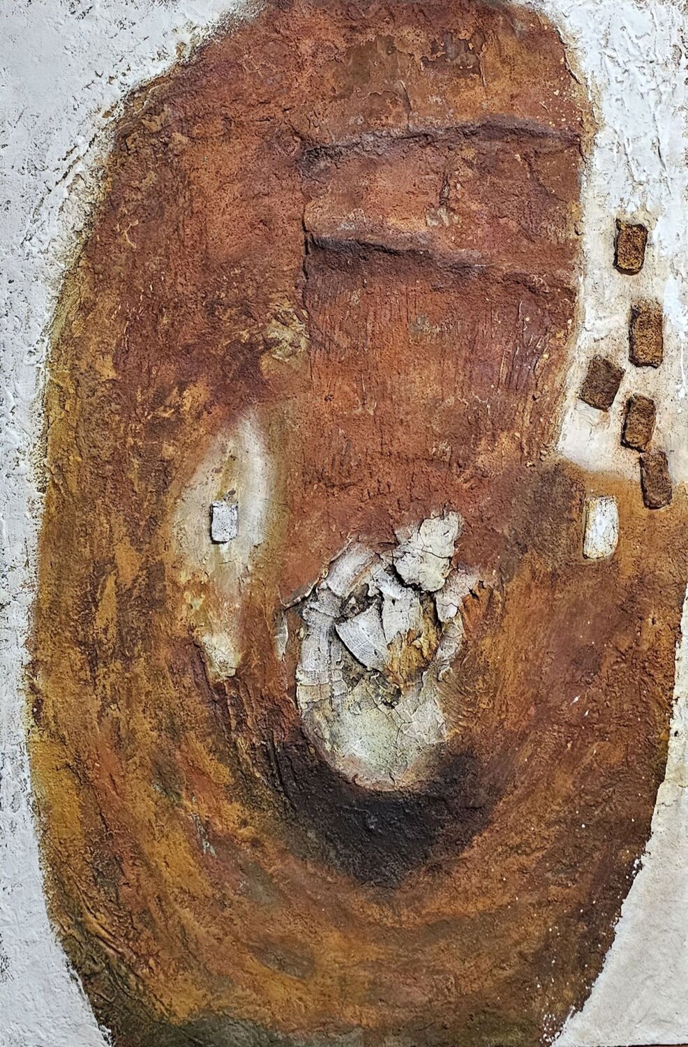 Rostige Puzzleteile Eva Vogt Original painting for sale